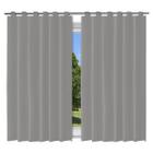 Cortina Blackout Cinza PVC 200x140cm c/ Alça Corta Luz