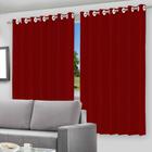 Cortina Blackout Com Forro 2 em 1 Voil Com Ilhos - 280x220cm- Vermelho Cinza Branco Bege Marrom Preto