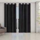 Cortina Blackout com Voil 2,80m x 2,30m PVC Blecaute Voal para Sala Quarto Porta Balcão Corta Luz