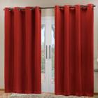 Cortina Blackout Corta Luz 70 % Tecido 2,80 X 2,30 Vermelho - Decor.All