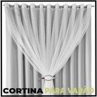 cortina blackout corta luz Fiori 6,00 x 2,60 c/voal bege