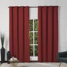 Cortina Blackout de PVC 2,80m x 2,10m Vermelho Corta Luz