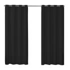 Cortina Blackout de PVC 2,80m x 2,80m Preto para Varão Simples - Feffo Cortinas