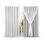 Cortina Blackout em Tecido com Voil 2,80m x 1,70m