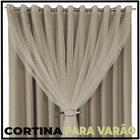cortina blackout Fiori para varão ilhios 5,50 x 2,90 bege - Bravin Cortinas