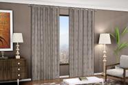 Cortina Blackout Flores - 2,90m x 1,70m - Marrom - P/ Varão - Adomes