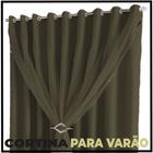 cortina blackout Lisboa corta luz 8,00 x 2,40 c/voal cinza