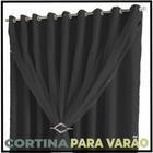 cortina blackout Lisboa em tecido 6,00 x 2,80 c/voal palha