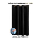 Cortina Blackout para Sala ou Quarto PVC (plástico) UMA FOLHA Rústica 1,00M x 80CM com 100% Blecaute