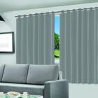 Cortina Blackout Película Cinza 280x240cm Forro PVC