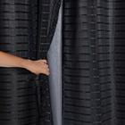 Cortina Blackout Prata com Voil Xadrez 2,80 m x 2,30 m Preto