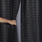 Cortina Blackout Prata com Voil Xadrez 2,80M x 2,30M - Preto