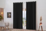 Cortina Blackout Preta Franzida 6M X 2,80M Decoração Luxo