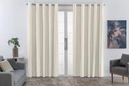 Cortina Blackout PVC 2,80M x 1,60M Corta Luz 100% Para Varão Simples Palha