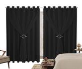 Cortina Blackout PVC 2,80x2,30 Com Tecido Voil Sala e Quarto