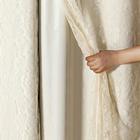 Cortina Blackout PVC com Renda 2,80 m x 2,30 m - Bege