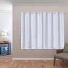 Cortina Blackout Pvc Com Tecido Voil 2,80 M X 1,60 M Branco