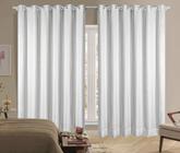 Cortina Blackout PVC Com Tecido Voil Xadrez 2,50x2,20 Sala e Quarto Varao Simples