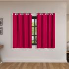 Cortina Blackout Pvc Com Tecido Voil Xadrez 2,80X1,60 Pink