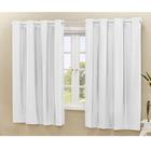 Cortina Blackout PVC corta 100 % a luz 2,20 m x 1,30 m Branco - ED Casa