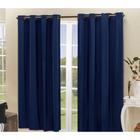 Cortina Blackout PVC corta 100 % a luz 2,80 m x 2,30 m Azul Marinho