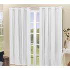 Cortina Blackout PVC corta 100 % a luz 2,80 x 2,30 Branco - Eddi Casa