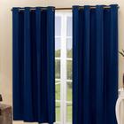 Cortina Blackout Pvc Corta 100% A Luz 2,80X2,30 Azul Marinho - Ed Casa