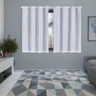 Cortina Blackout Pvc Prata Voil Xadrez 2,80x2,30 Metros