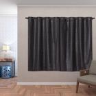 Cortina Blackout Pvc Voil Xadrez 2,00 X 1,40 Preto