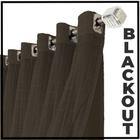 cortina blackout Roma corta luz 2,20 x 1,30 quarto marrom