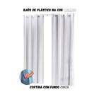 Cortina Blackout Sala ou Quarto PVC (plástico) Rústica 100% Blecaute 2,80M x 2,00M Tecido Grosso