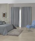 Cortina Blackout Tecido Sala/Quarto 300x250 Cinza Admirare