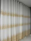 cortina bordada com forro alta qualidade 4,00 x 2,60 branca
