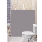 cortina box banheiro vinil ante mofo cinza visor transparente 1,35m x 2,00m