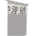 Cortina Box com Visor Transparente Em PVC Para Banheiro Anti Mofo Com Ganchos Varias Cores