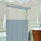 Cortina Box Para Banheiro com Visor Transparente Em PVC Varias Cores Anti Mofo Com Ganchos