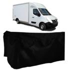 Cortina Cetim 2 Peças Frente Lateral Renault Master Preto