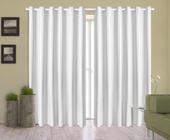 Cortina Corta Luz 2,00m X 2,50m 100% Blackout PVC Branca Para Sala Ou Quarto Para Varão Simples