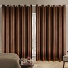 Cortina Corta Luz 4,00M X 2,30M 100% Blackout Xadrez Tabaco