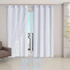 Cortina corta luz Blackout Pvc Com Tecido Voil 2,80 M X 2,80 blecaute