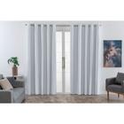 Cortina Corta Luz PVC 100% Blackout 2,80m x 1,40m para Sala Quarto Escritório Ilhós Cromado Blecaute