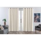 Cortina Corta Luz PVC 100% Blackout 2,80m x 1,80m para Sala Quarto Escritório Ilhós Cromado Blecaute