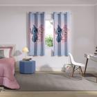 Cortina Corta Luz STITCH LOVE Decorativa Blackout - Akasa