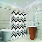 Cortina De Box Banheiro Com Visor 1,35 x 2,00 Zig Zag