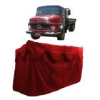 Cortina De Chinil Traseira Para Mercedes Benz 1113 Vermelho