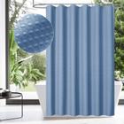 Cortina de chuveiro MitoVilla Blue Waffle Fabric 180x200cm Moonlight