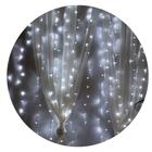 Cortina de Luz Led 300 LEDs Luz Fixa para Decoração 3x2m 220V Branco Frio 80060