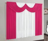 Cortina de Malha 2,00m x 1,70m Paris Pink-Branco