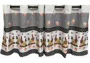 Cortina De Pia Balcão Gourmet 2,20m X 80cm Com Ilhós - Galinhas