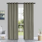 Cortina De Tecido Rustica Realce Taupe 2,60X1,70M Pemogo